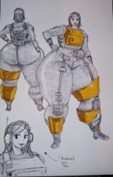 1girls big bikini black body breast breasts embarrassed epic_games eyes female fortnite fortnite:_battle_royale fortnite:_save_the_world gray grey hair large long machinist_mina milf mole on only overlordzeon prostitution skin smiling voluptuous