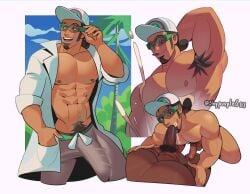 professor kukui from pokemon by shypurples113
