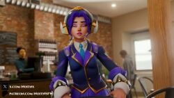 3d alternate_eye_color animated blowjob blue_eyes breasts breasts_out cafe college cute fellatio freshman_teo_minh juno_(overwatch) light-skinned_female light-skinned_male light_skin medium_breasts noitns overwatch overwatch_2 petite preview prostitution public public_sex purple_hair sample school_uniform sound under_the_table undertable video voice_acted
