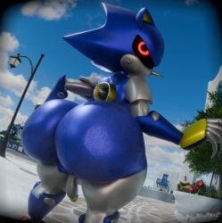 1boy 1boys 3d 3d_(artwork) 3d_model 3d_render ass ass_crack ass_focus back_view backview big_ass big_ass_(male) big_ass_cheeks big_butt big_butt_(male) big_butt_cheeks butt butt_crack butt_focus buttocks cock dick femboy metal_sonic penis penis_out red_eyes robot robot_boy robot_femboy robot_humanoid sega small_penis solo solo_focus solo_male sonic_(series) sonic_the_hedgehog_(series) t-bone_(artist) watermark