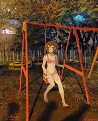swing chara_(undertale) undertale nude bra