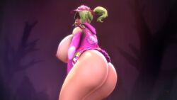 1girls 3d areolae back_view baseball_cap bent_over breasts_out curvy dat_ass female female_only fortnite glowing_eyes green_hair hat highres hoodie huge_ass huge_breasts human hyper hyper_breasts night nipples panties pleated_skirt presenting presenting_hindquarters puffy_nipples sideboob skirt solo thick_thighs twintails voluptuous wide_hips wonster-chan zoey_(fortnite) zombie