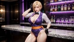 1girls ai_generated animated ass big_ass big_breasts blonde_hair bouncing_breasts breasts_out curvy grabbing_breasts igonaf15479 king_(snk) king_of_fighters light-skinned_female light_skin pale-skinned_female pale_skin short_hair tagme tits_out video voluptuous