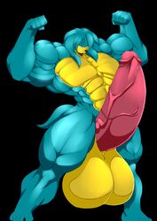 anthro balls big_balls echidna erection flexing huge_balls huge_muscles humanoid_penis hyper hyper_balls hyper_penis looking_at_viewer male male_only mammal monotreme muscular muscular_male nude penis smile solo standing vein veiny_penis vibershot