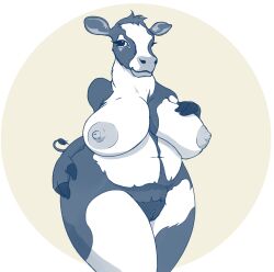 2026 4chan_anon anthro anthrofied areola belly belly_markings big_breasts bovid bovine breasts cattle colored cow_ears curvy_figure dairy_cattle devondale devondale_cow digital_drawing_(artwork) digital_media_(artwork) eye_markings eyelashes facial_markings female fingers fur fur_tuft genitals geometric_background grey_areola grey_body grey_fur grey_nipples grey_snout hand_on_breast hand_on_hip head_markings head_tuft hi_res holstein_friesian_cattle hooved_fingers hooves huge_breasts mammal markings mascot mottled mottled_body mottled_fur multicolored_body multicolored_fur multicolored_legs navel nipples overweight overweight_female pinup pose sagging_breasts shaded simple_background smile smiling_at_viewer snout snout_markings solo tail tail_tuft thick_neck thick_thighs third-party_edit tuft unknown_artist unknown_editor vulva white_body white_fur wide_hips