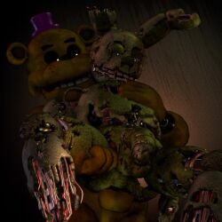 2boys 3d anal_sex animated animatronic anthro ass balls bear erection ffp3d five_nights_at_freddy's five_nights_at_freddy's_3 fnaf from_behind from_behind_position gay golden_freddy_(fnaf) green_body hat living_machine male male/male male_only nude penetration penis rabbit robot scottgames sex short_playtime springtrap tagme video yellow_body