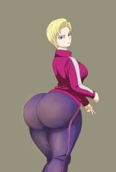 1girls alternate_version_available android_18 blonde blonde_female blonde_hair blonde_hair_female blue_eyes blue_eyes_female cameltoe cleavage curvy dragon_ball erect_nipples female huge_areolae huge_ass huge_breasts lear_peack puffy_nipples short_hair short_hair_female thick_lips voluptuous wide_hips yellow_hair