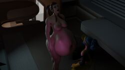 2022 2girls 3d bedroom big_breasts breasts brigitte clothing female female_pred large_breasts lepetitejane1111 male male_prey overwatch overwatch_2 self_upload vore vore_belly vore_comic vore_sex