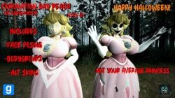 1girls 3d 3d_model big_breasts big_hips blonde_hair breasts claws cleavage clothed clothed_female clothing coronation_day_(creepypasta) creepypasta crown demon dress earrings elbow_gloves empty_eyes entity faceless faceless_character faceless_female female female_focus female_only forest forest_background gloves hips horror jewelry kabalmystic kabalmystic_(artist) long_blonde_hair long_hair mario_(series) nightmare_fuel nightmare_waifu no_eyes open_mouth peach.exe pink_dress possessed princess princess_peach princess_peach_(coronation_day) ripped_clothing royalty solo solo_female solo_focus super_mario_world wide_hips