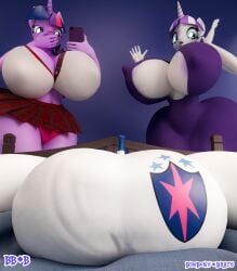 3d 3d_render anthro anthro_male anthro_on_anthro ass balls big_ass big_breasts big_butt bimbo bimbo_anthro bimbo_body bimbonybrats breasts bubble_ass bubble_butt cutie_mark femdom hasbro horse_penis horsecock hourglass_figure huge_ass huge_breasts huge_nipples humanoid humiliation humiliation_fetish milf my_little_pony penis pony purple_body purple_hair purple_skin shining_armor_(mlp) size_queen sleeping small_penis small_penis_humiliation testicles twilight_sparkle_(mlp) twilight_velvet_(mlp) uncensored white_body white_skin