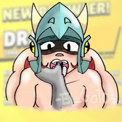 brawl_stars draco_(brawl_stars) embarrassed embarrassed_nude_male male_focus male_only supercell