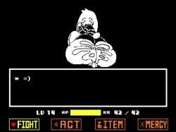 accurate_art_style after_sex asriel asriel_dreemurr cum cum_in_ass cum_on_ass deltarune excessive_cum gigantic_ass gigantic_butt goat huge_ass huge_butt hyper_ass hyper_butt massive_ass massive_butt pixel_art tight_pants undertale undertale_(series) white_fur