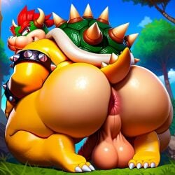 1boy 1male ai_generated anus anus_focus armlet ass ass ass_focus balls big_ass big_balls big_butt big_testicles bowser bracelet butt_focus crown daddy day from_behind furry furry_male gay grass horns huge_ass huge_butt jewelry koopa large_balls large_testicles looking_at_viewer looking_back male male_only mario_(series) nintendo nude nudity outdoors penis perineum red_hair shiny shiny_skin sky smiling solo spiked_bracelet spiked_collar spiked_shell spiked_tail spikes tail testicles tree turtle_shell uncensored