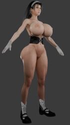 asserting_dominance big_ass big_breasts female_only kazama_jun milf model t-pose tekken tekken_8