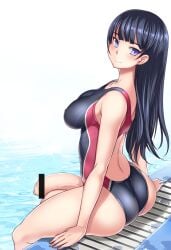 1futa bar_censor bosshi censored futanari penis swimsuit testicles