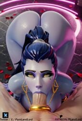 1girls ai_generated amelie_lacroix ass big_ass big_breasts breasts female goth goth_girl overwatch overwatch_2 pornlandlord widowmaker