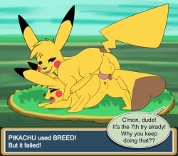 anal anal_sex duo english_text female feral generation_1_pokemon genitals hi_res kurodfox male male/female nintendo penetration penis pikachu pokemon pokemon_(species) pokemon_battle pussy spelling_error tagme text