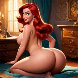 1girls ai ai_generated ai_generated_background artificial_intelligence big_ass big_booty big_breasts big_breasts big_butt breasts breasts disney jessica_rabbit thick_thighs thighs thinfal titties