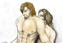 human male male_only metal_gear metal_gear_solid multiple_males otacon solid_snake tagme yaoi