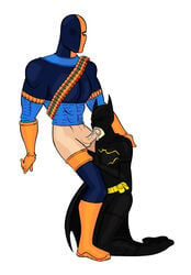 asian batgirl batgirl_(cassandra_cain) batman_(series) cassandra_cain dc_comics deathstroke female interracial male penis slade_wilson smooth_skin teen_titans tulio