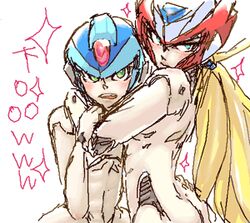 android ass male male_only mega_man mega_man_x multiple_males tagme x_(mega_man) yaoi zero_(mega_man)