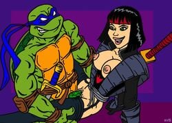 4kids_entertainment bob_cut edit female karai kunoichi leonardo nev penis sai_(weapon) sword tagme teenage_mutant_ninja_turtles teenage_mutant_ninja_turtles_(2003) tmnt tmnt_2003 what