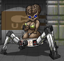 1girls arachnotron_(doom) breasts doom female oniontrain tagme