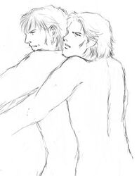 clonecest human liquid_snake male male_only metal_gear metal_gear_solid multiple_males solid_snake yaoi