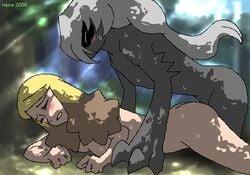 alice_(pokemon) ass blonde_hair blush color darkrai female from_behind human interspecies irene long_hair male nude open_mouth outdoors penetration pokemon pokemon:_the_rise_of_darkrai pokemon_(movie) pokemon_(species) pokephilia sex side_view