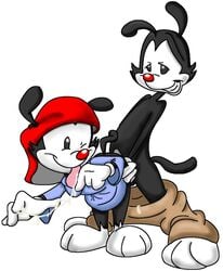 2boys anal animaniacs cum incest male male_only moonbeamcat wakko_warner yakko_warner