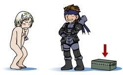 2boys chibi human male male_only metal_gear metal_gear_solid metal_gear_solid_2 multiple_males nude raiden raiden_(metal_gear) solid_snake