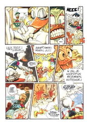 anthro comic daisy_duck disney donald_duck dutch_text furry furry_only gore guro male_ryona soft_feathers tagme text translation_request