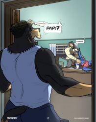 2025 age_difference all_fours anal anal_sex anthro anthro_on_anthro anthro_penetrated anthro_penetrating anthro_penetrating_anthro areola ass avian balls beak belly biceps big_dom_small_sub big_muscles bird bloodhound blue_jay bottomless bottomless_anthro bottomless_male bottomwear canid canine canis caught_in_the_act chair claws clothed clothing collared_shirt comic corvid dan_(snoopjay2) deltoids desk detailed_background dialogue domestic_dog dominant door english_text erection ezekiel_turner father_(lore) father_and_child_(lore) father_and_son_(lore) feathers feet footwear from_behind_position fur furgonomics furniture genitals glans group hair hi_res humanoid_genitalia humanoid_penis hunting_dog inside jay_(bird) long_sleeves looking_at_another male male/male male_penetrated male_penetrating male_penetrating_male mammal mature_anthro mature_male musclegut muscular muscular_anthro muscular_male navel new_world_jay nipples older_dom_younger_sub on_desk open_clothing open_mouth open_shirt open_topwear oscine parent_(lore) parent_and_child_(lore) parent_and_son_(lore) passerine pecs penetration penile penile_penetration penis penis_in_ass rodney_(snoopjay2) scent_hound sex shirt shoes shorts size_difference smaller_penetrated snoopjay2 son_(lore) standing student surprised_expression table talons tank_top teacher teacher_and_student teeth text thick_arms toeless_footwear toeless_shoes toes tongue topwear triceps trio tuft vein younger_penetrated