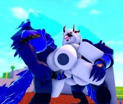 1girls 2boys 3d anal_sex animated big_areola big_breasts big_penis blush breasts cum_in_anus cum_in_pussy cum_inside female gameplay longer_than_30_seconds male penis protogen purple_eyes pussy red_horns roblox roblox_game roblox_studio robloxian shorter_than_one_minute sound tagme threesome vaginal_penetration video werewolf white_hair white_skinned_female whorblox_adventure