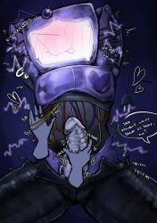 blush blush_lines crt deltarune electronics handjob male male_only non-human non-human_only object_head solo solo_male submissive submissive_male sweat sweating tenna_(deltarune) tv tv_head vitamin__c wire wire_pulling wireplay wires