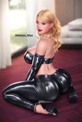 amber_maiz arm_band artist_request ass big_ass big_breasts blonde_hair breasts bubble_ass bubble_butt commission female high_heels hotel imminent_sex latex_legwear latex_topwear leggings light-skinned_female light_skin lipstick looking_at_viewer looking_back oc pale-skinned_female pale_skin shiny_clothes sideboob skin_tight star_wars star_wars:_the_old_republic submissive submissive_female suggestive_look thick_ass thick_thighs white_eyes