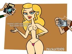 1girls 2boys anastasia_(disventure_camp) anastasia_sizova disventure_camp disventure_camp:_carnival_of_chaos female female_focus male odd_nation_cartoons peckottd09