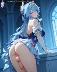 1futa 1futanari adult adult_female ai_generated ass balls ballsack bare_shoulders big_ass big_breasts blue_hair boobs booty breasts bust busty busty_female busty_girl butt clothes clothing cock detached_sleeves dick dickgirl dress eye_contact fancy_clothing female futa futanari genshin_impact girl hair_between_eyes hair_ornament hoyoverse large_breasts leaning leaning_forward looking_at_viewer machine_muse mature mature_body mature_female mihoyo odette_(genshin_impact) penis purple_eyes sexy sexy_body sleeves snezhnaya_girls solo testicles tits trans trans_woman uncensored watermark