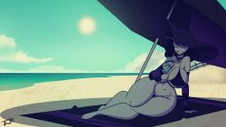 16:9 1girls 4th_of_july ankh areolae arm_sleeves arm_socks arm_support artist_signature ass barefoot barely_clothed barely_contained beach beach_towel beach_umbrella belly_button big_ass big_breasts bikini black_hair black_lipstick breasts cel_shading chocker cleavage cloud clouds curvy curvy_female curvy_figure detailed_background drinking drinking_straw female fence full_body glitter goth goth_girl hill legs_together lying lying_on_ground nipple_bulge ocean original original_character pale-skinned_female pale_skin reflection_in_glasses rustysh4ckl3ford sand sand_writing shaded shiny_clothes shiny_eyes shiny_hair shiny_lips short_hair small_bikini soda_cup sun sun_hat sunglasses swimwear thick_thighs underboob very_high_resolution violetta_ravenwing voluptuous voluptuous_female white_skin wide_hips