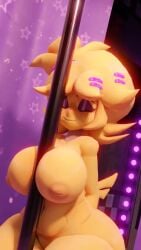 1girls 3d 3d_animation 9:16 animated areolae between_breasts big_breasts breasts chica_(cally3d) chica_(fnaf) chiku chiku_(cryptia) completely_nude cryptiacurves fazclaire's_nightclub female female_only five_nights_at_freddy's fredina's_nightclub looking_at_viewer naked naked_female nightfnia nipples no_sound nude nude_female pole pole_between_breasts purple_eyes shorter_than_10_seconds solo solo_female tagme vertical_video video