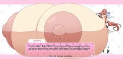 1girls 2025 anime_style areolae breast_expansion breast_growth breasts breasts_bigger_than_body breasts_bigger_than_head breasts_bigger_than_torso brown_hair color cow_print doki_doki_literature_club female female_only green_eyes hi_res high_resolution highres human_only lactation monika_(doki_doki_literature_club) moonika nipples sequence solo solo_female takano_(artist) white_bow