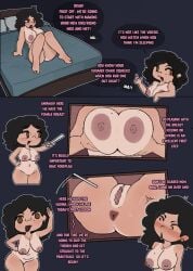 1girls 2d anus anus_focus areola areolae ass big_ass black_hair breast_grab breasts breasts_out brown_eyes cleavage color colored dialogue english english_text female female_only incest large_ass latina_milf legs mature_female milf nipples nude nude_female on_bed presenting presenting_anus presenting_ass presenting_pussy pressing_breasts_together pussy pussy_lips solo solo_female tan tanline text thick_thighs thighs uniimom