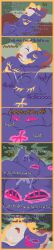 absurd_res animate_inanimate ankh bed bedroom belinda_(sleep_tight) blonde_hair bodily_fluids comic cum cum_inside davis_(sleep_tight) duo empty_eyes english_text fangs fellatio female furniture genital_fluids hair hi_res human larger_male long_image male male/female mammal oral penile penis pink_sclera pupils sex shane_frost size_difference slit_pupils smaller_female tall_image teeth text tongue tongue_out yellow_eyes