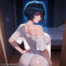 1girls ai_assisted ai_generated aroused aroused_face ass ass_bigger_than_head ass_expansion ass_grab ass_up big_ass big_breasts blowjob bob_cut breasts bride bubble_butt bunilew cameltoe cum deepthroat doctor dumptruck_ass eyelashes eyeliner eyes eyeshadow fat_ass fellatio female female_doctor female_only high_resolution highres huge_ass huge_breasts huge_butt japanese japanese_clothes japanese_text lab_coat labcoat leash leash_and_collar leash_pull leashed_collar leashed_pov legs light-skinned_female make-up mature megami_tensei naughty naughty_face nipple_bulge nipples nipples_visible_through_clothing nurse nurse_cap panties patreon patreon_url patreon_username persona persona_5 pervert purple_hair pussy shiny shoes shorts solo solo_focus submissive tae_takemi tagme uncensored vagina vaginal_penetration video_game video_game_character video_game_franchise video_games waifu_diffusion
