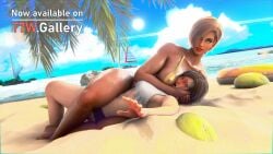 2girls 3d asphyxiation ass asuka_kazama bandai_namco beach beaten big_ass big_breasts big_butt big_thighs bikini bikini_bottom bikini_top blender blonde_hair blush breast_press breast_smother breast_smothering breasts brown_hair brown_skin brown_skinned_female buried_in_sand catfight choked choking confident_smile dark-skinned_female dark_skin defeat defeated dominant_female domination female female_dominated female_domination female_focus female_on_female female_only femdom femsub headlock held_down helpless helpless_girl highres humiliated humiliation kazama_asuka legs lezdom lezsub multiple_girls muscular muscular_female muscular_legs red_face ryona sand scarlet_(t7w) sitting smile smiling smothering strong struggling submission submissive_female sweat sweatdrop sweating sweaty swimsuit swimwear tekken tekken7wallpapers tekken_5_dark_resurrection tekken_7 tekken_8 tekken_tag_tournament tekken_tag_tournament_2 thick_ass thick_thighs thighs toned toned_female victory video_games wrestling wrestling_femdom yuri