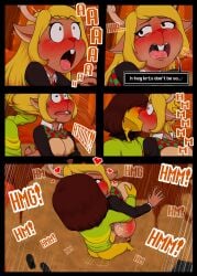 anthro antlers anus ass athletic_female breasts comic comic_page deer deltarune dexstar dialogue doggy_style english_text female furry hand_in_hair hi_res hidden_sex human human_on_anthro human_penetrating human_penetrating_anthro in_progress kris_(deltarune) light-skinned_male male male/female moaning nipples noelle_holiday page_3 penis penis_in_pussy pussy rough_sex semi_nude sex sound_effects tail text_box work_in_progress