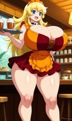 ai_generated big_breasts blonde_hair breasts female maid original_character sister thick_thighs