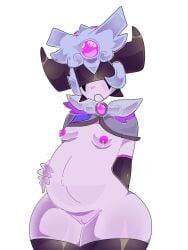 brawl_stars demon demon_girl fallen_angel_lawrie_(brawl_stars) lawrie_(brawl_stars) pregnant rule_63