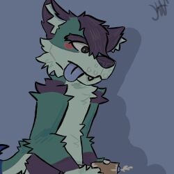 anthro anthro_penetrating anthro_wolf fleshlight furry furry_ears furry_male furry_only furry_tail jerking jerkingoff male masturbation no_background oc original_character sex_toy sex_toy_penetration standing standing_sex tongue tongue_out toys wolf wolf_ears wolf_tail