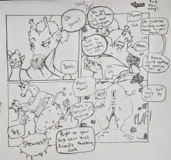 anthro anus ass big_breasts big_butt breasts chair cheat dialogue duo fellatio female furniture giraffe giraffid hi_res huge_butt human human_on_anthro interspecies larger_anthro larger_female larger_penetrated lustteaart male male/female male_human mammal obvious_lie office_chair on_bottom on_top oral penetration penile reverse_cowgirl_position sex size_difference speech_bubble tail thick_thighs vaginal_penetration